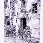 81)  Firenze: Borgo Santi Apostoli - Penna Bic su carta - 24x33 - 2021 - IN VENDITA -