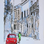 175)  Borghi d' Italia - Inchiostro e acquerello su carta - 21x29,7 cm - 2022 - NON DISPONIBILE -