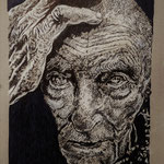42)   La Memoria Persa - Penna Bic, conté, pantone su carta - 25x32,5 - 2019 - NON DISPONIBILE -