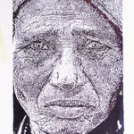 79)  La Dignità - Penna Bic, pennarello su carta - 24x33 - 2021 - NON DISPONIBILE -