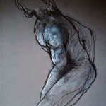 37)   Figura in torsione - Conté su carta - 50x65 - 2018 - NON DISPONIBILE -