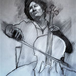 14)  The musician - Conté su carta - 50x65 - 2018 - NON DISPONIBILE -