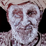49)   Old man - Penna Bic, conté su carta - 25x32,5 - 2020 - IN VENDITA -