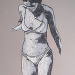 155)  Verso l' acqua - Conté su carta - 50x65 cm - 2022 - NON DISPONIBILE -