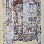 39)   Borgo Italiano - Penna Bic, conté su carta - 24x33 - 2019 - NON DISPONIBILE -