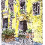 106)  Stampa colorata a mano a acquerello - 21x29,5 - 2022 - NON DISPONIBILE -