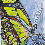 187)  Inchiostro e matite colorate su carta - 21x29,7 cm - 2023 - NON DISPONIBILE -