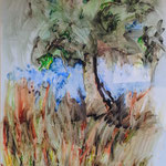 5)   Albero 2 -  Acquerelli, inchiostro su carta - 1992 - NON DISPONIBILE -