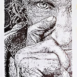62)   La Pazienza - Penna Bic su carta - 24x33 - 2021 - NON DISPONIBILE -