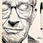 69)   La Ricchezza - Penna Bic su carta - 24x33 - 2021 - NON DISPONIBILE -