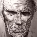 11)  Clint - Conté su carta - 50x65 - 2017 - NON DISPONIBILE -