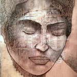 13)  Non ci credo più... - Conté, scotch, carta di giornale su cartone riciclato - 2017 - NON DISPONIBILE -