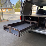 TRAVEL-SLEEP-BOX Transporter kurzer Radstand mit Schubladenlänge 1,30m und 180kg Last