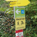 Immer wieder Hinweise auf den "shared trail" als ob das irgend jemand kümmern würde