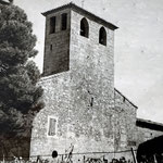Autre vue côté ouest de l’église de Sauvian - archives Andrée Crouzat - memoiredesauvian.fr
