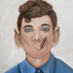 One Person Echo Chamber, oil on canvas, 16"x20"