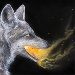 Transmutation, oil on canvas, 16" x 16
