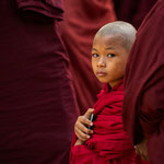 Novice monk at the full moon festival in Bagan, Myanmar     © Stephan Stamm