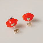 back of earrings (using silver posts)　　　　　　　ボタンピアスの裏 - シルバーポスト使用