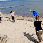 Tai Chi am Strand.