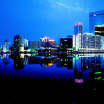 Jeddah Lagoon At Night