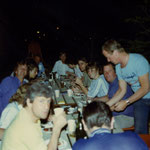 Party Time Riyadh. Rene Gianella in Foreground. 1980