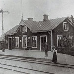 Der Bahnhof in Piksborg. Die 1889 erbaute Verkehrsanlage.