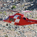 Nach wenigen Minuten hob der Helikopter wieder ab...