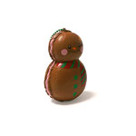 Sammy the Patissier Christmas Edition Snowman Macaron Super Squishy (Chocolate)