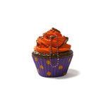 Sammy the Patissier Halloween Cupcake Super Squishy (Magical Pumpkin)