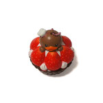 Sammy the Patissier Strawberry Tart Super Squishy (Chocolate)