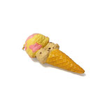Cafe de N Double-Scoop Ice Cream Cone Super Squishy (Strawberry & Banana)
