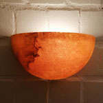 Unikat Alabaster Wandlampe, Fb. terra, 