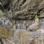 Stone Statues of Rakan, a Past Buddhist Monk, in Mount Nokogiri, Chiba.