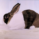 Show Bunny, 2003 Oil on canvas, 24 x 30 inches