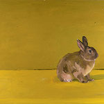 Ochre Rabbit, 2004 Oil on canvas, 26 x 38 inches