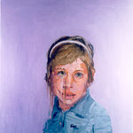 Tracie, 1997 Oil on canvas, 26 x 26 inches