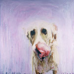 Abby, 1995 Oil on canvas, 26 x 26 inches