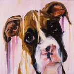 Gizmo, 1997 Oil on canvas, 13 x 13 inches