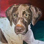 Hank, 2024 Oil on canvas, 18 x 18 inches