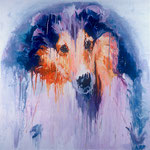 Dodger, 1998 Oil on canvas, 40 x 40 inches