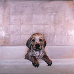 Tucker, 1996 Oil on canvas, 40 x 40 inches