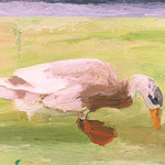 Duck, 2002 Oil on canvas, 16 x 20 inches