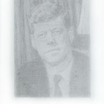 Kennedy (#3), 2000 Graphite on paper, 19 3/4 x 12 5/8 inches