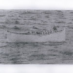 Lifeboat (#3), 2000 Graphite on paper, 12 5/8 x 19 3/4inches