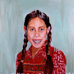 Leslie (II), 1997 Oil on canvas, 26 x 26 inches