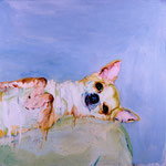 Katie, 1997 Oil on canvas, 26 x 26 inches