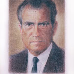 Nixon (color), 2000 Colored pencil on paper, 19 3/4 x 12 5/8 inches