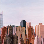 Skyline from LIC, 1999 Oil on canvas, 20 x 16 inches