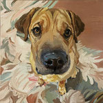 Gussie, 2021 Oil on canvas, 12 x 12 inches
